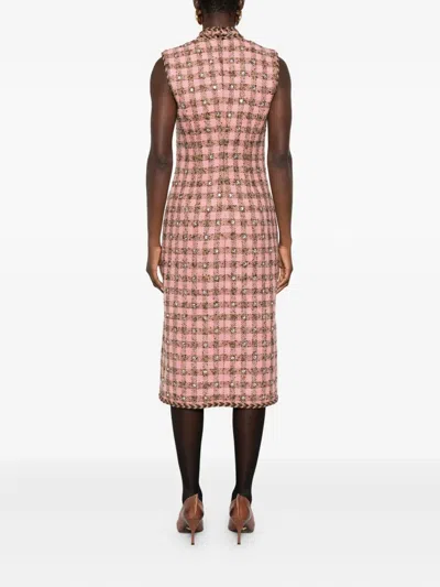Giuseppe Di Morabito Tweed Check-pattern Dress In Multi