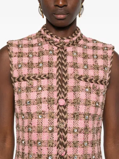 Giuseppe Di Morabito Tweed Check-pattern Dress In Multi