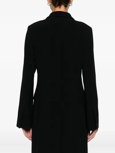 Alberto Biani Double-breasted Midi Dress In Black