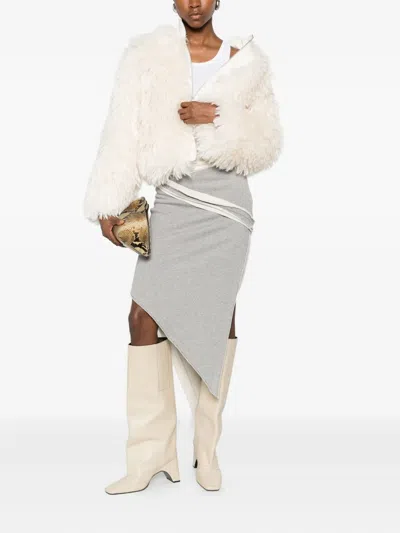 Apparis Zip-up Faux-fur Jacket In White