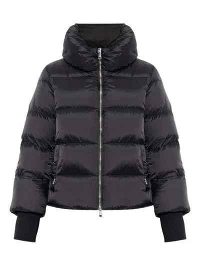 Add Short Down Cape In Black