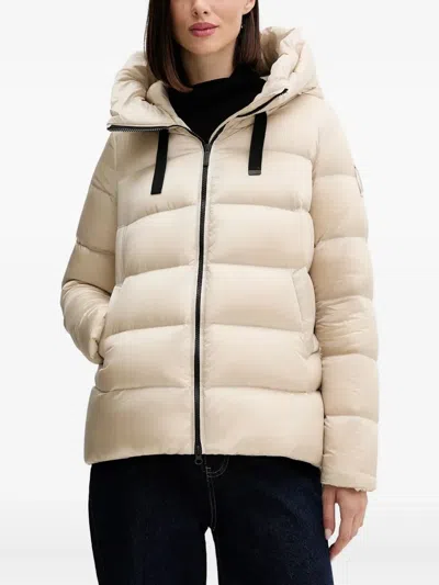 Bomboogie Rome Hooded Padded Jacket In Neutral