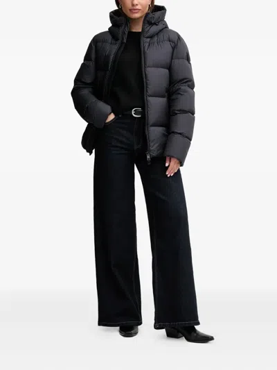 Bomboogie Helsinki Hooded Puffer Jacket In Black