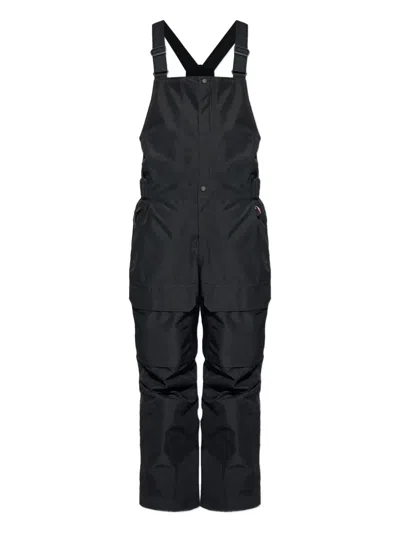 Moncler Padded Gore-tex Ski Bib Sleeveless Jumpsuit In Black