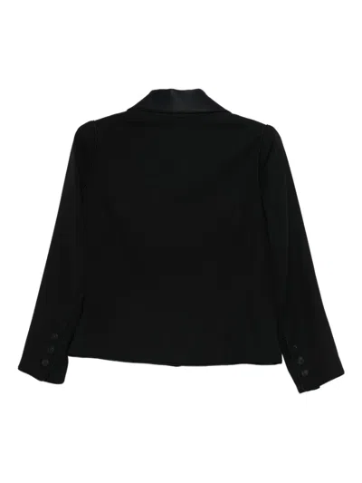 Pre-owned Chanel 2008 Wool Single-breasted Jacket In Black