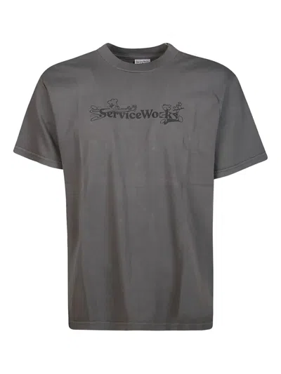 Service Works Logo T-shirt In Black