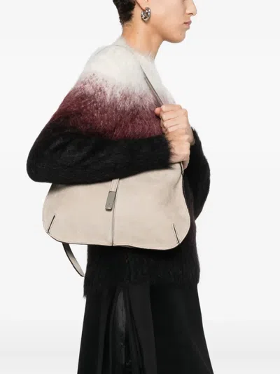 Hags Leather Shoulder Bag In Neutral