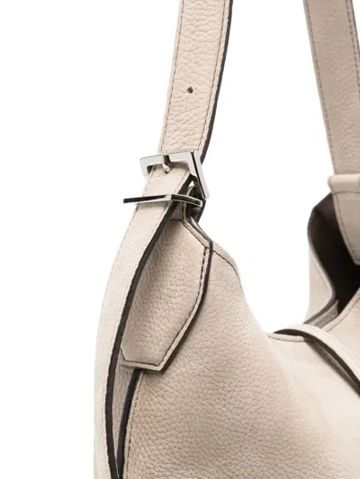Hags Leather Shoulder Bag In Neutral