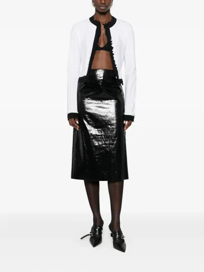 Pre-owned Chanel 2001 Cropped Jacket In White