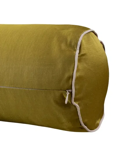 Frette Allure Piped Neck Roll In Green