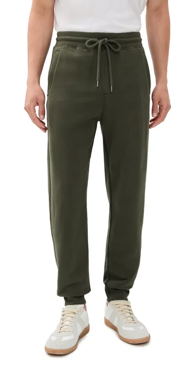 Faherty High Standard Fleece Sweatpants Fall Evergreen In Green