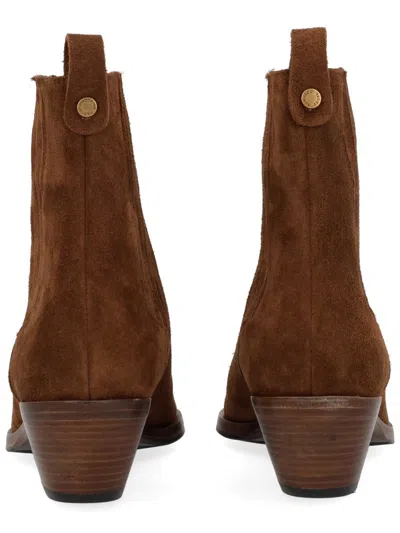 Roberto Festa 40mm Aurea Pull-tab Ankle Boots In Brown