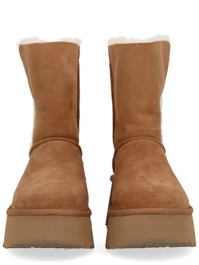 Ugg Classic Esmee Twinface Shearling Boots In Brown