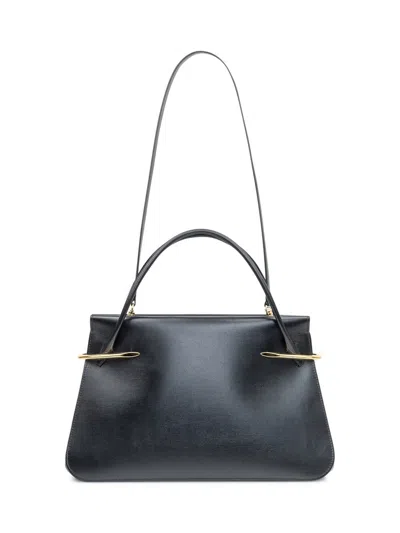 Givenchy Medium Pinch Leather Top Handle Bag In Black