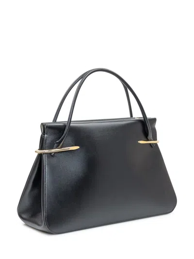 Givenchy Medium Pinch Leather Top Handle Bag In Black