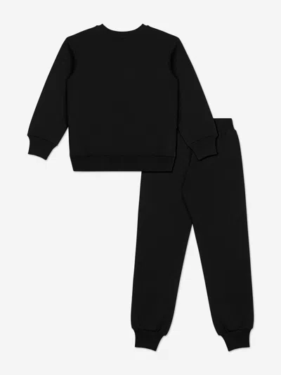 Moschino Kids Logo Tracksuit In Black