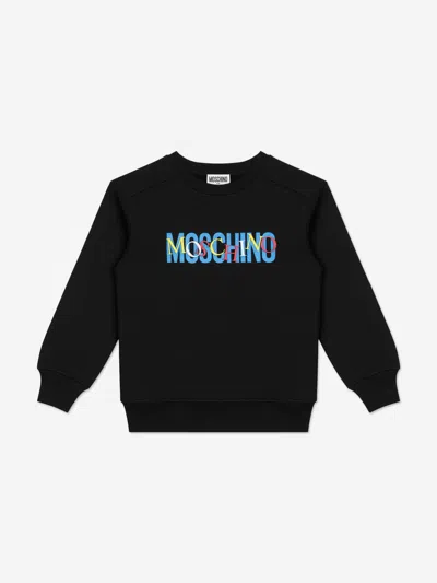 Moschino Kids Logo Tracksuit In Black