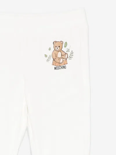 Moschino Baby Forest Teddy Bear Trouser Set In Multi