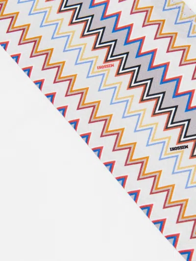 Missoni Boys Zigzag Logo Pocket T-shirt In White