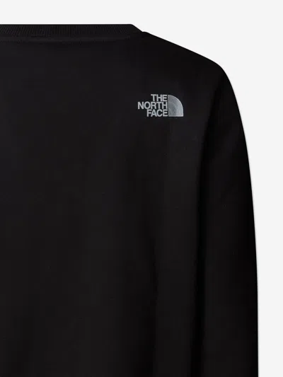 The North Face Boys Reflective Logo Relaxed Sweatshirt In Black