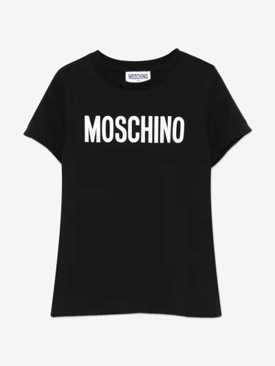 Moschino Kids Logo T-shirt In Black