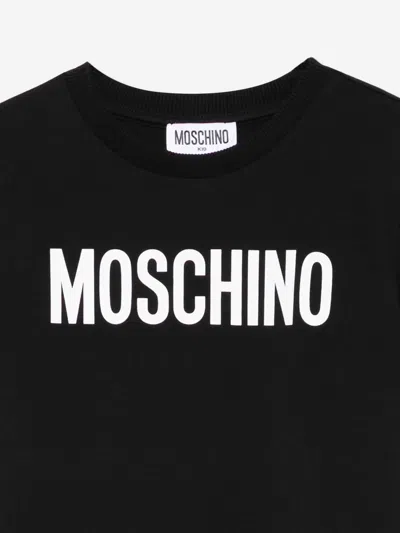 Moschino Kids Logo T-shirt In Black