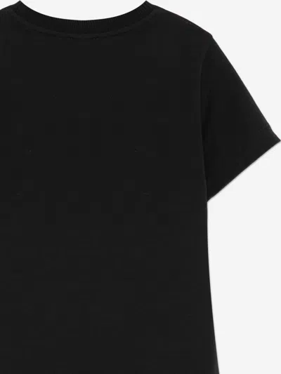 Moschino Kids Logo T-shirt In Black