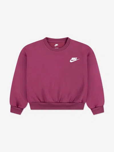 Nike Girls Crew Wide Leg Tracksuit In Multi