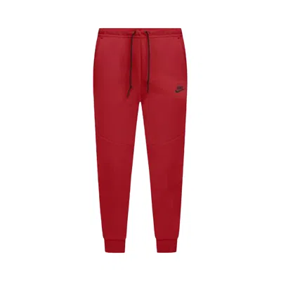 Pre-owned Nike Tech Fleece Jogger Pants 'gym Red/black' | Men's Size Xl