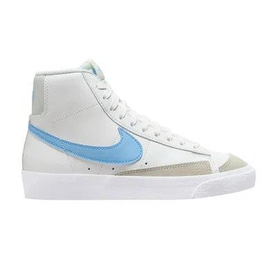Pre-owned Nike Blazer Mid '77 Gs 'summit White Aquarius Blue' | Kid's Size 5