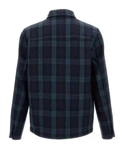 Paul Smith Checked Blazer With Button Front And Pockets In Multi