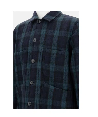 Paul Smith Checked Blazer With Button Front And Pockets In Multi