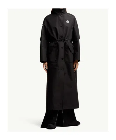 Moncler X Ee72 By Edward Enninful Winifred Trench Coat In Black