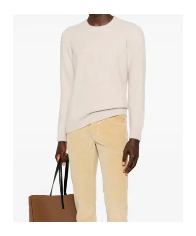 Drumohr Long Sleeve Crew-neck Sweater In Neutral