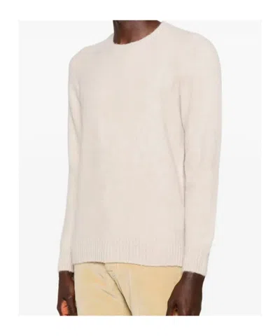Drumohr Long Sleeve Crew-neck Sweater In Neutral