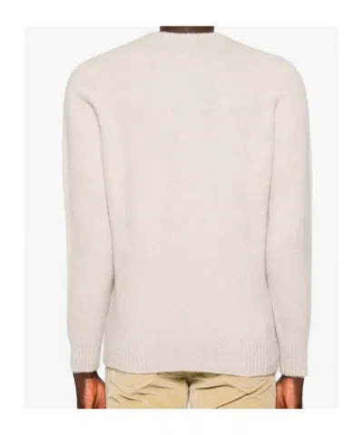 Drumohr Long Sleeve Crew-neck Sweater In Neutral