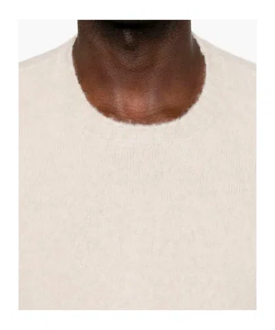 Drumohr Long Sleeve Crew-neck Sweater In Neutral