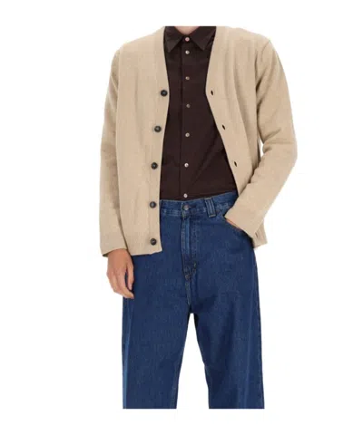 Ps By Paul Smith Ps Paul Smith V-neck Knitted Cardigan In Brown