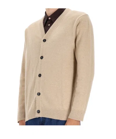 Ps By Paul Smith Ps Paul Smith V-neck Knitted Cardigan In Brown