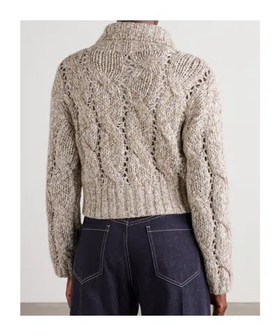 Brunello Cucinelli Long-sleeved Sequined Cardigan In Multi