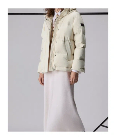 Peuterey Matt And Shiny Nylon Down Jacket In White