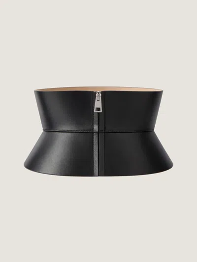 Givenchy Corset Belt In Leather In Black