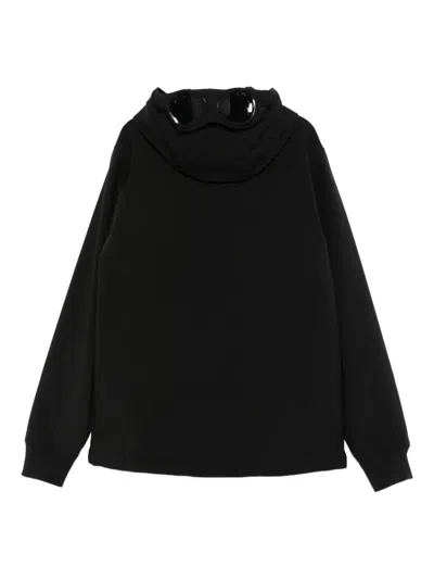 C.p. Company Zip-up Hoodie In Black
