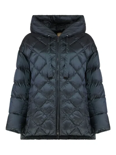 Max Mara Padded Waterproof Jacket In Blue