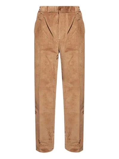Moncler Corduroy Trousers In Brown