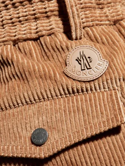Moncler Corduroy Trousers In Brown