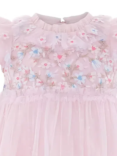 Needle & Thread Floral Ruffled Dress In Pink