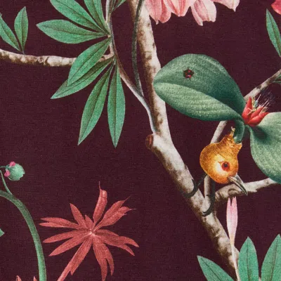 La Doublej Sporty Swing Floral-print Dress In Brown