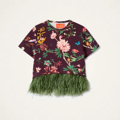 La Doublej La Scala Tee In Brown