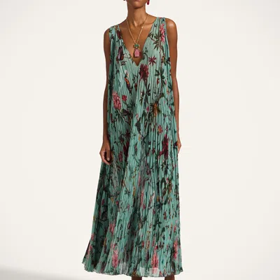 La Doublej Twirling Long Dress In Green